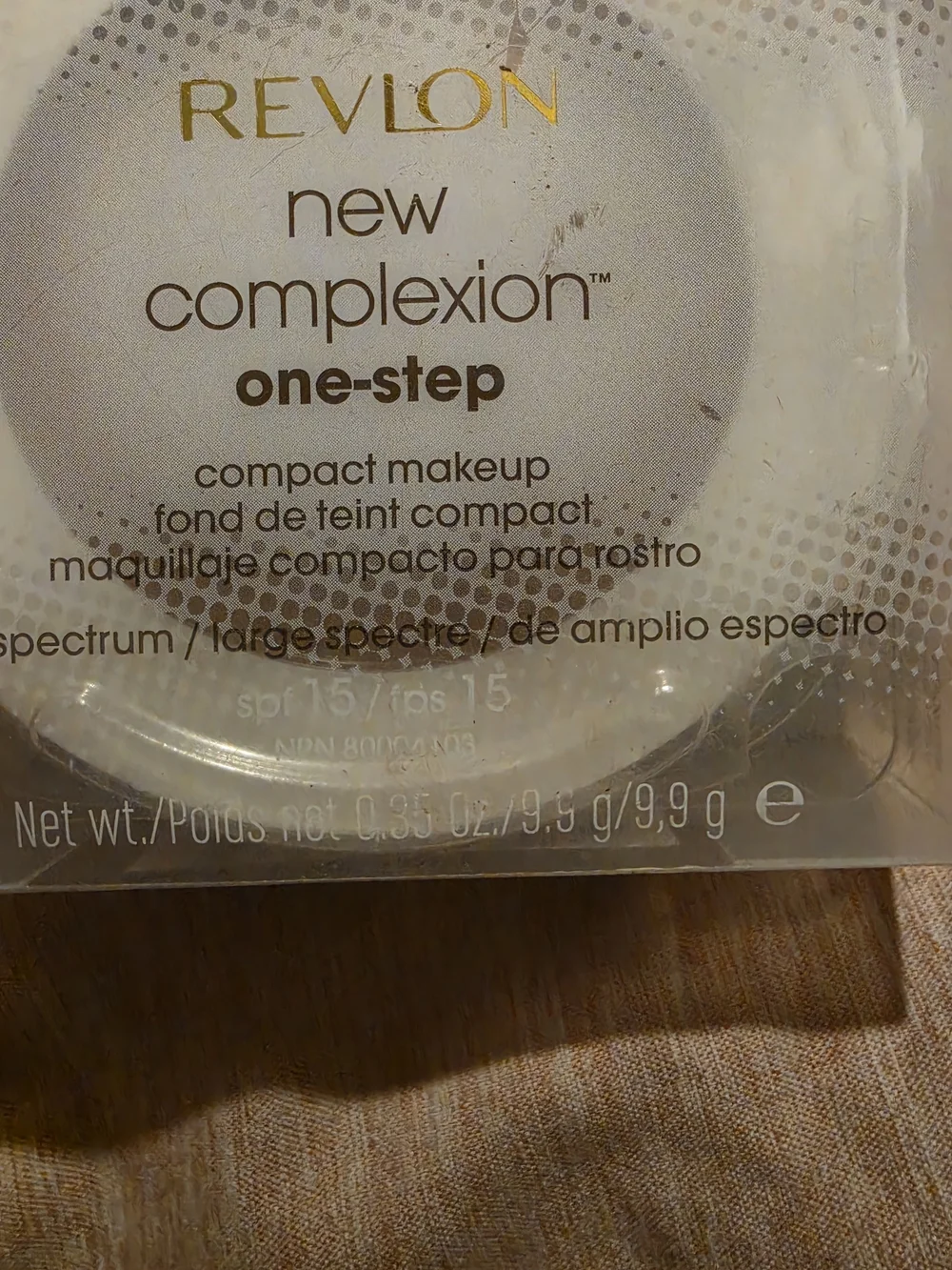 REVLON New Complexion One‑Step Compact Makeup Sand Beige 03 • SPF 15 • Full‑Cove